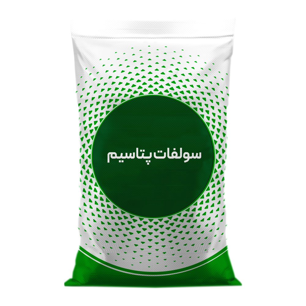 کیسه 25 کیلوگرمی کود سولفات پتاسیم امرالد با 50% پتاسیم و 17.5% گوگرد برای باغات و مزارع
